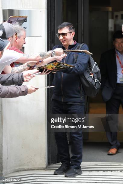 Marc Almond seen at the BBC on April 21, 2018 in London, England.