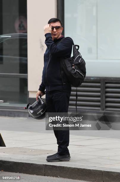 Marc Almond seen at the BBC on April 21, 2018 in London, England.