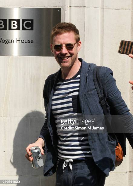 Ricky Wilson seen at the BBC on April 21, 2018 in London, England.