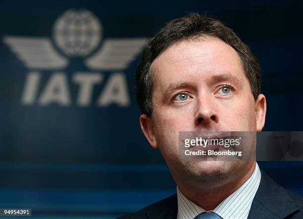 Alan Joyce, chief executive officer of Qantas Airways Ltd., speaks during an interview at the International Air Transport Association annual meeting...