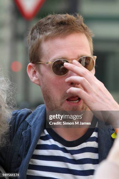 Ricky Wilson seen at the BBC on April 21, 2018 in London, England.