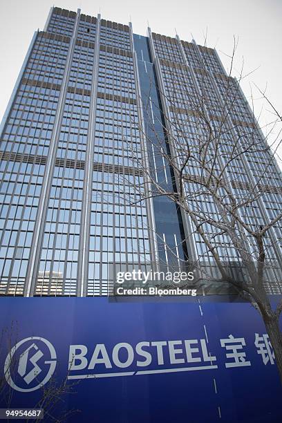 The Baosteel Group Corp. Building stands under construction in Beijing, China, on Tuesday, March 24, 2009. Baoshan Iron & Steel, a division of...