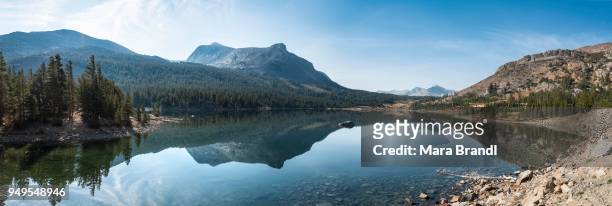 mountains, landscape, tioga lake, inyo national forest, mono county, california, usa - inyo national forest stock pictures, royalty-free photos & images