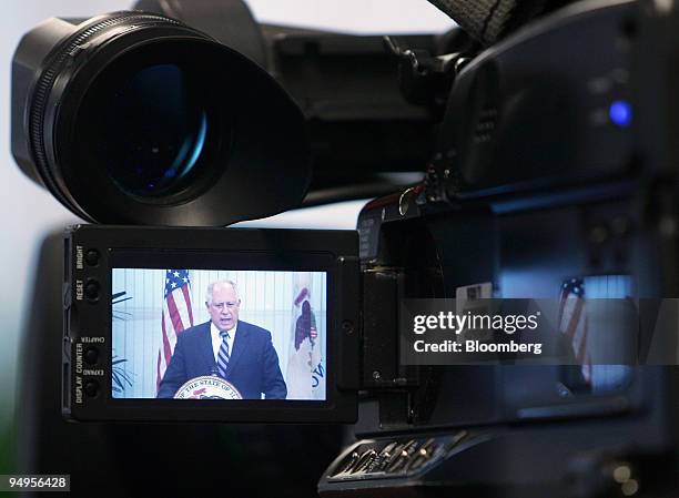 Pat Quinn, governor of Illinois, speaks during a news conference in Chicago, Illinois, U.S. On Thursday, April 2, 2009. Rod Blagojevich, the Illinois...