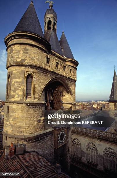 Le beffroi de la Grosse cloche de Bordeaux , France.