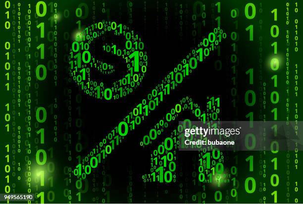 money over house binary code vector pattern background - virtual reality construction stock illustrations