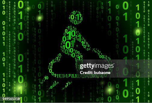 Cloud Riding Binary Code Vector Pattern Background Cloud Riding Binary Code Vector Pattern Background