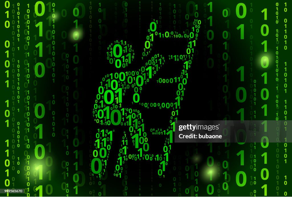 Ladder Of Success Binary Code Vector Pattern Background High-Res Vector ...