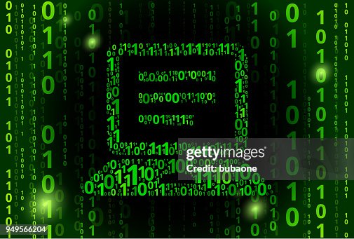Computer Document Binary Code Vector Pattern Background Computer Document Binary Code Vector Pattern Background