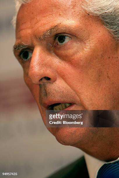 Marco Tronchetti Provera, chairman of Pirelli & C SpA, speaks at a news conference in Beijing, China, on Tuesday, Sept. 15, 2009. Provera said that...