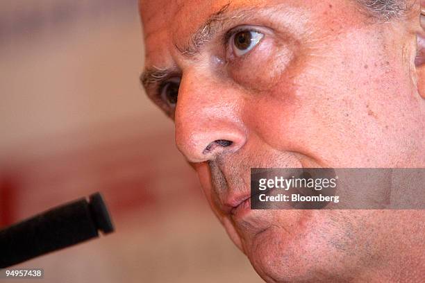 Marco Tronchetti Provera, chairman of Pirelli & C SpA, speaks at a news conference in Beijing, China, on Tuesday, Sept. 15, 2009. Provera said that...