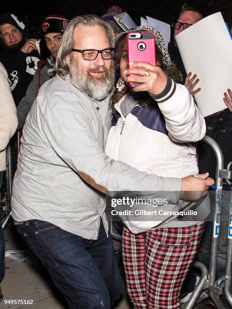 Writer/actor Dan Harmon arriving to the screening of '7 Stages to Achieve Eternal Bliss By Passing Through The Gateway Chosen By the Holy Storsh'...