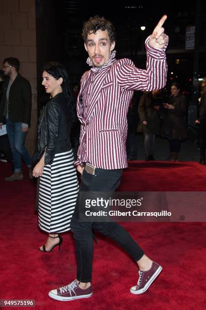 Actor Robert Sheehan arriving to the National Geographic premiere screening of 'Genius: Picasso' during the 2018 Tribeca Film Festival at BMCC...