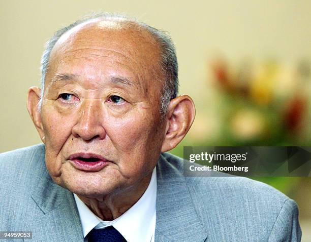 Hirohisa Fujii, Japan's finance minister, speaks during a group interview in Tokyo, Japan, on Friday, Sept. 18, 2009. Fujii today indicated his...