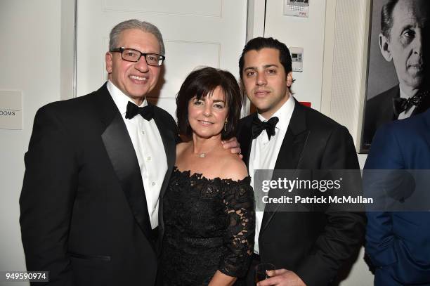 Frank D'Amelio, Ann D'Amelio and Joe D'Amelio attend Opera and Couture - Radmila Lolly at Carnegie Hall on April 20, 2018 in New York City.