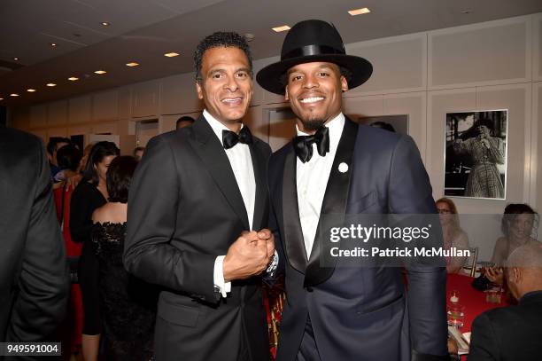 John Utendahl and Cam Newton attend Opera and Couture - Radmila Lolly at Carnegie Hall on April 20, 2018 in New York City.