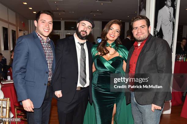 Hugo Valverde, Richard Rozen, Anna Echandi and Andres Soto attend Opera and Couture - Radmila Lolly at Carnegie Hall on April 20, 2018 in New York...