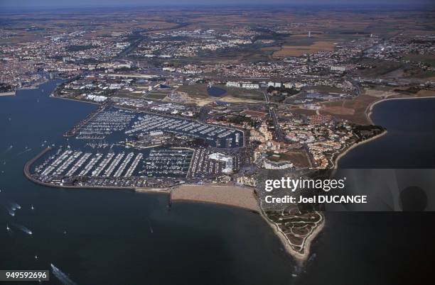 Vue du port de plaisance de la Rochelle, en Charente-Maritime, France.