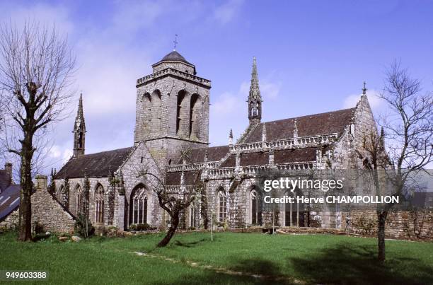 église Saint-Ronan de Locronan, dans le Finistère, France.