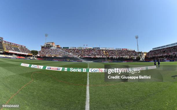 General view of Stadio Pino Zaccheria the serie B match between Foggia Calcio and Bari FC at Stadio Pino Zaccheria on April 21, 2018 in Foggia, Italy.