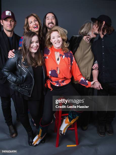 Alex Pettyfer, Amy Kaufman, Alysia Reiner, Steve Aoki, Ondi Timoner, Sheila Nevins, and Norman Reedus pose for a portrait during the Jury Welcome...