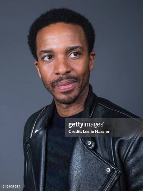 Andre Holland poses for a portrait during the Jury Welcome Lunch - 2018 Tribeca Film Festival at Tribeca Film Center on April 19, 2018 in New York...