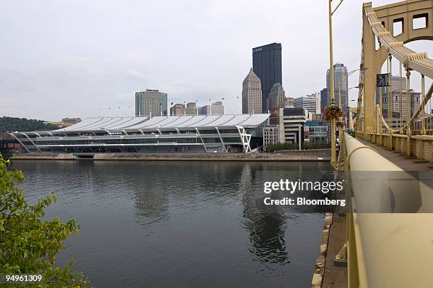 The David L. Lawrence Convention Center is seen before the start of the Group of 20 summit in Pittsburgh, Pennsylvania, U.S., on Wednesday, Sept. 23,...