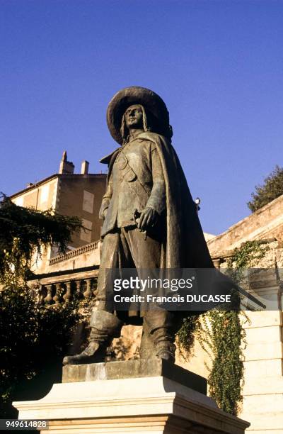 La statue de d'Artagnan à Auch, dans le Gers, France.