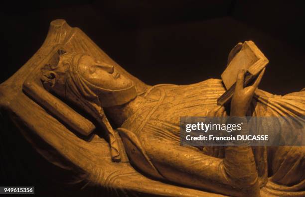 Gisant d'Aliénor d'Aquitaine, au musée d'Aquitaine à Bordeaux, en Gironde, en France.