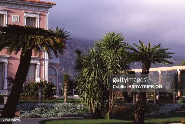 Le jardin de la villa Ephrussi de Rothschild à Saint-Jean-Cap-Ferrat, dans les Alpes-Maritimes, France.