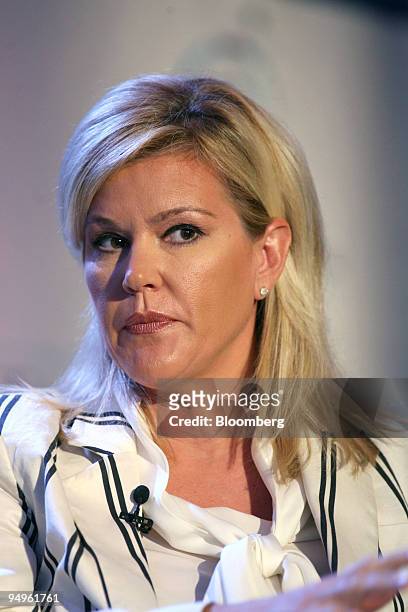 Meredith Whitney, founder of Meredith Whitney Advisory Group, speaks during a panel discussion in New York, U.S., on Monday, June 15, 2009. The...
