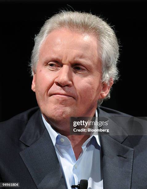 Jeff Immelt, chairman and chief executive officer of General Electric, speaks during the "Disruptive by Design" WIRED Magazine Business Conference in...