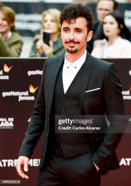 Canco Rodriguez attends the 21th Malaga Film Festival closing ceremony at the Cervantes Teather on April 21, 2018 in Malaga, Spain.