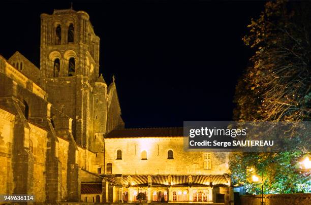 Basilique Romane Sainte Marie Madeleine de Vezelay, Cloître intérieur et salle des Chapîtres , Vezelay.