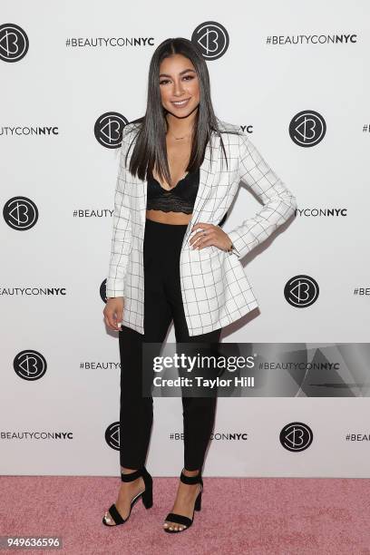 Jeanine Amapola attends the 2018 Beautycon NYC at The Jacob K. Javits Convention Center on April 21, 2018 in New York City.