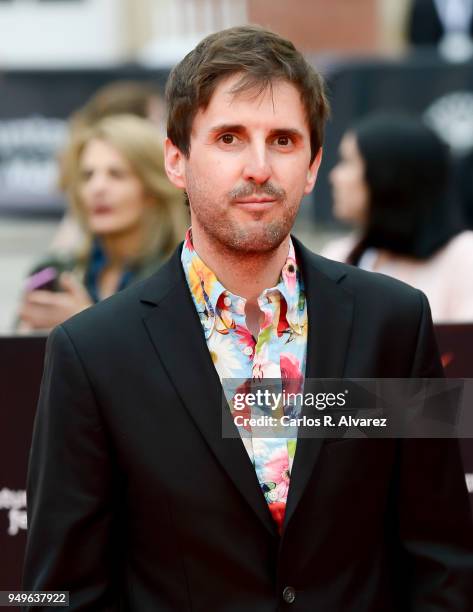 Julian Lopez attends the 21th Malaga Film Festival closing ceremony at the Cervantes Teather on April 21, 2018 in Malaga, Spain.