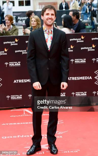 Julian Lopez attends the 21th Malaga Film Festival closing ceremony at the Cervantes Teather on April 21, 2018 in Malaga, Spain.