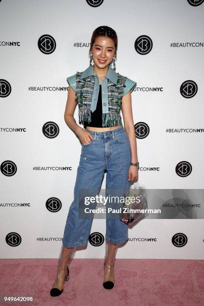 Irene Kim attends Beautycon Festival NYC 2018 - Day 1 at Jacob Javits Center on April 21, 2018 in New York City.