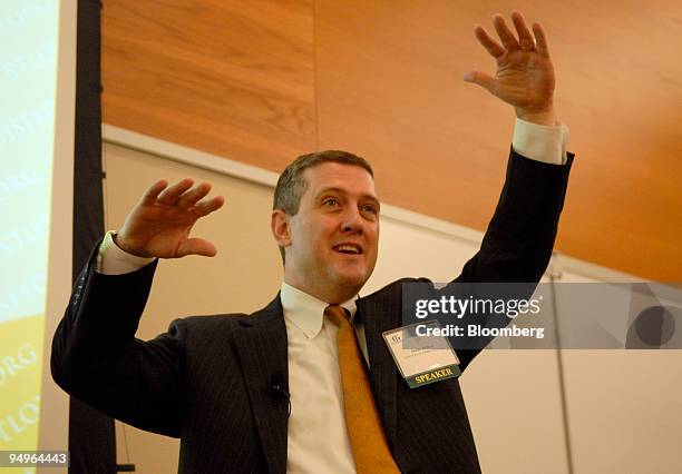 James Bullard, president of the Federal Reserve Bank of St. Louis, speaks at the Federal Reserve Bank of Philadelphia in Philadelphia, Pennsylvania,...