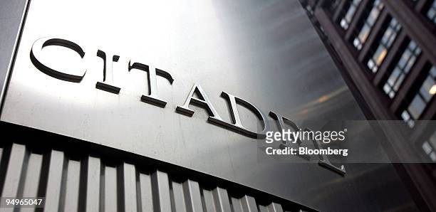 Signage for Citadel Investment Group LLC hangs outside their office in Chicago, Illinois, U.S., on Friday, July 10, 2009. Citadel Investment Group...