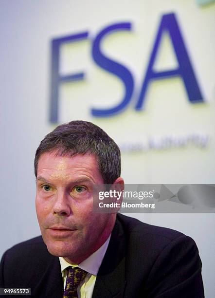 Hector Sants, chief executive officer of the Financial Services Authority, speaks during the organisation's annual public meeting in London, U.K., on...