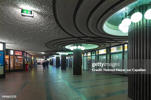 entrance to the subway station and kartstadt, nuremberg, middle franconia, bavaria, germany - underground stock pictures, royalty-free photos & images