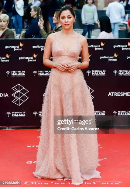 Mariam Hernandez attends the 21th Malaga Film Festival closing ceremony at the Cervantes Teather on April 21, 2018 in Malaga, Spain.