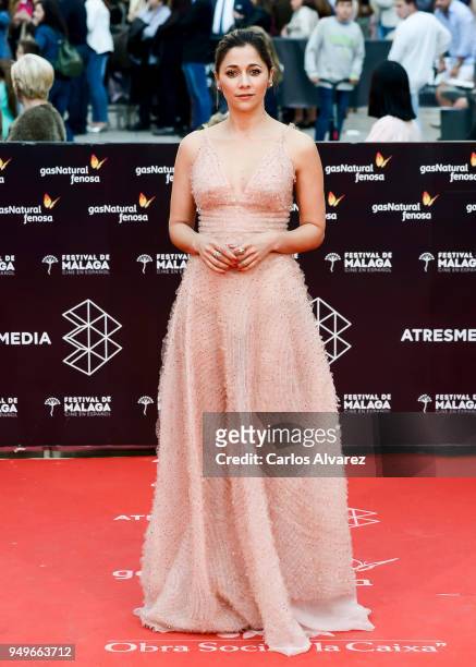 Mariam Hernandez attends the 21th Malaga Film Festival closing ceremony at the Cervantes Teather on April 21, 2018 in Malaga, Spain.