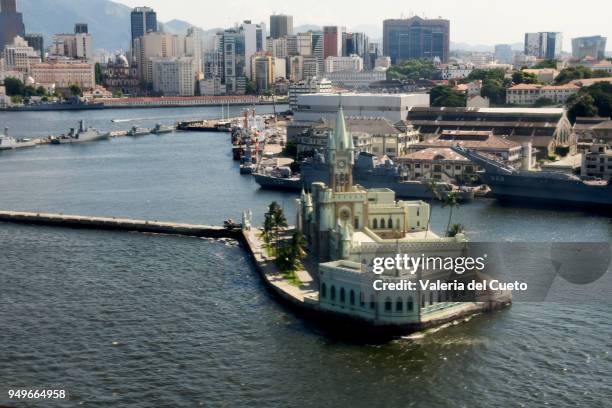 fiscal island and rio de janeiro harbour - valeria del cueto stock pictures, royalty-free photos & images