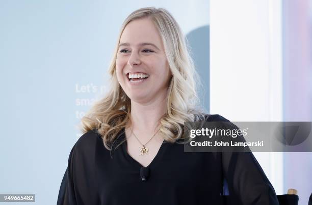 Amanda Keller speaks during the Tribeca Talks: Future of Film during the 2018 Tribeca Film Festival on April 21, 2018 in New York City.