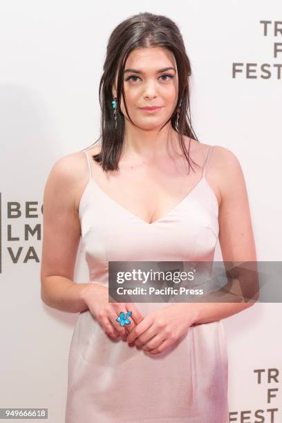 Samantha Colley attends premiere of Genius: Picasso during Tribeca Film Festival at BMCC.