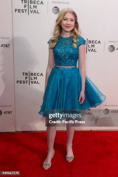 Violet Young attends premiere of Genius: Picasso during Tribeca Film Festival at BMCC.
