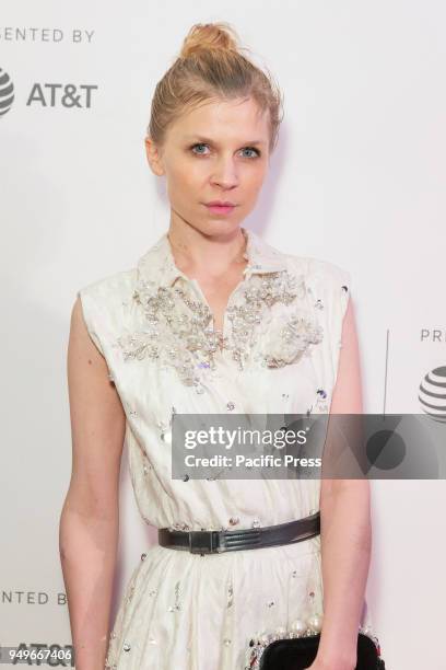 Clemence Poesy attends premiere of Genius: Picasso during Tribeca Film Festival at BMCC.