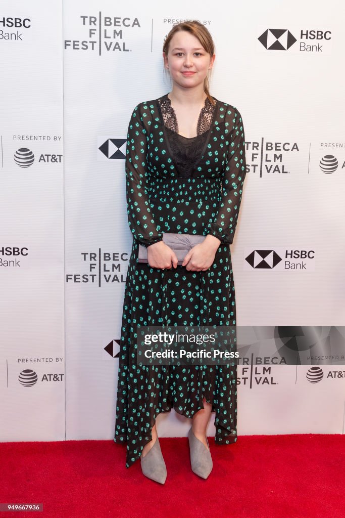 Liv Hill attends premiere of Jellyfish during Tribeca Film...